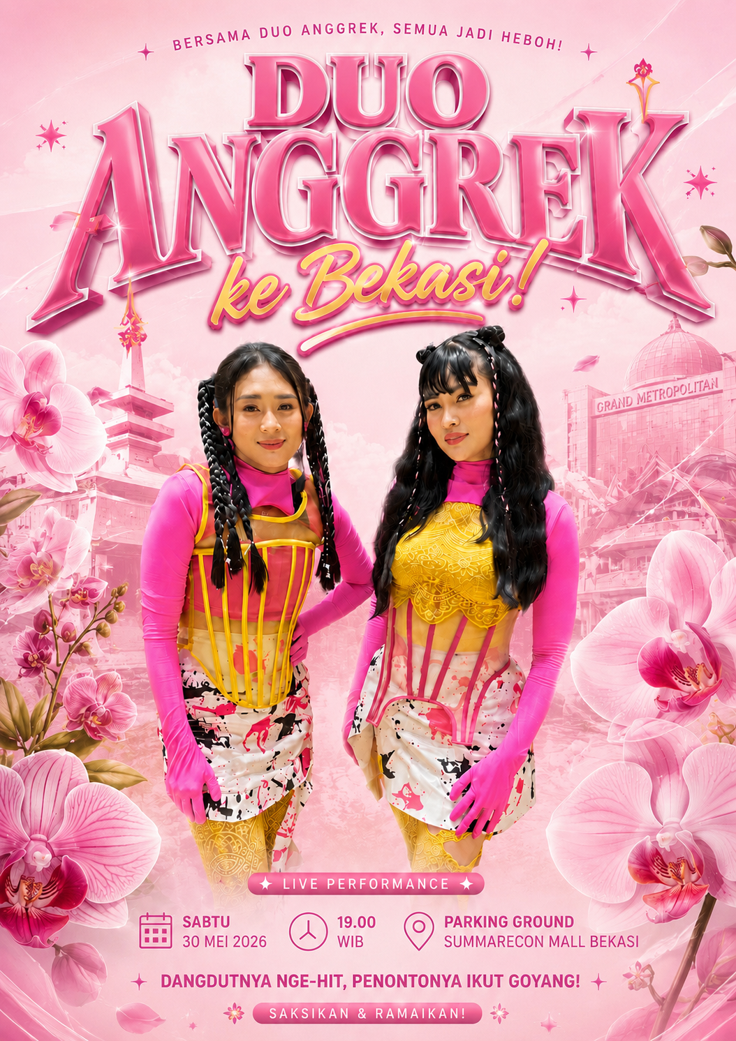 DUO ANGGREK SIAP GEBRAK BEKASI! 🌸🎤