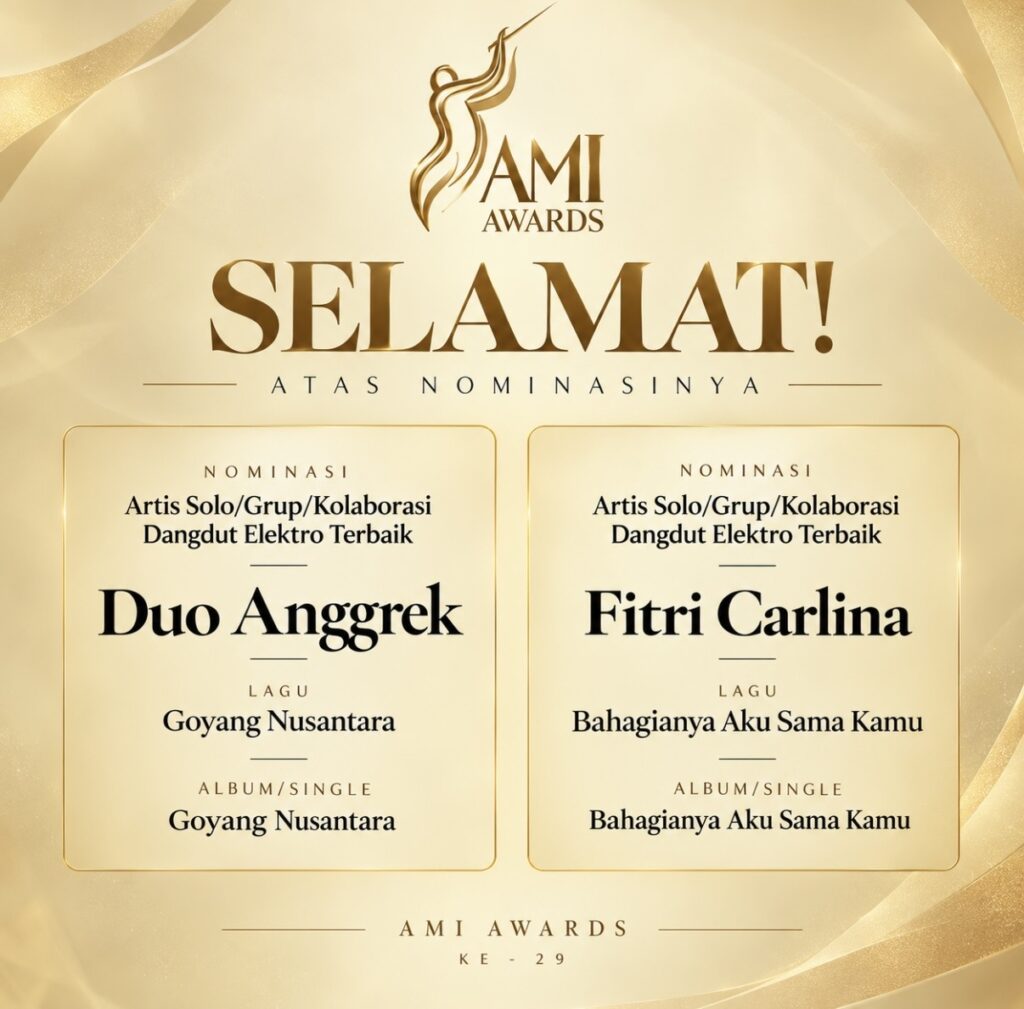 Duo Anggrek dan Fitri Carlina Masuk Nominasi AMI Awards ke-29